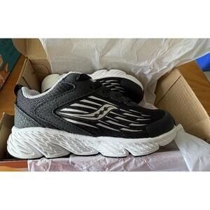 NEW SAUCONY 10.5 Little Kids Black Unisex S-wind Sneakers